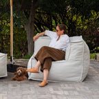 Fauteuil d'angle d'extérieur Make Waves, Goéland