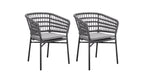 Chaises de jardin Take It Easy (lot de deux), couleur granit