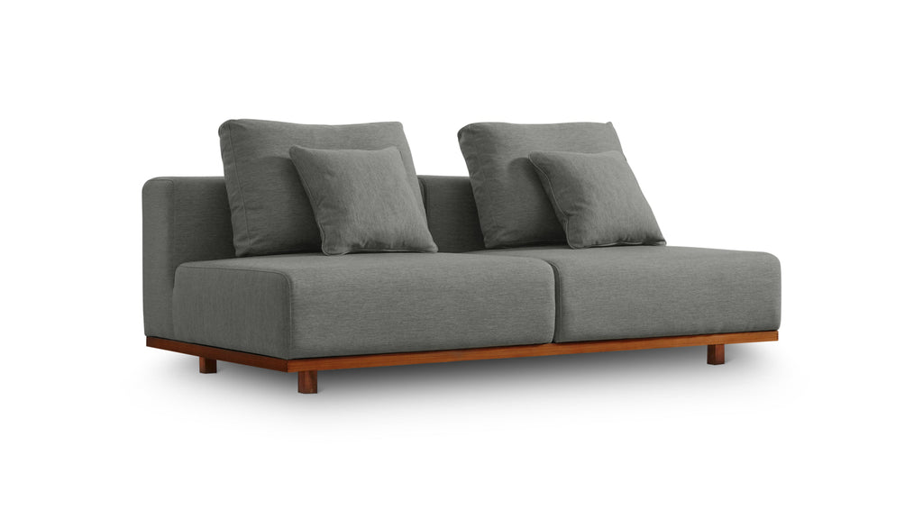 Canapé d'extérieur Sunny Days, 2 places, couleur poivre