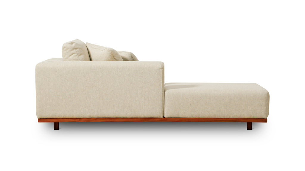 Chaise longue d'extérieur Sunny Days, orientée à gauche, couleur sable