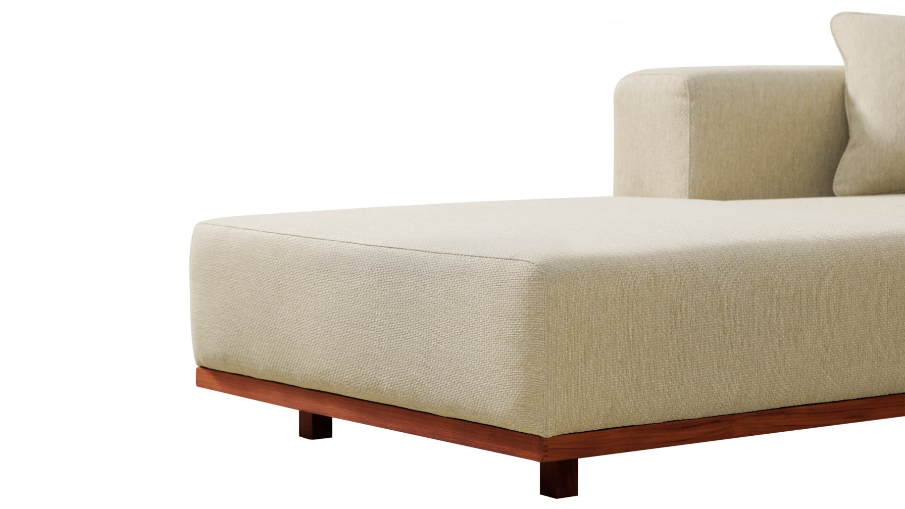 Chaise longue d'extérieur Sunny Days, orientée à gauche, couleur sable