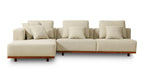 Canapé d'angle d'extérieur Sunny Days, orientation gauche, couleur sable