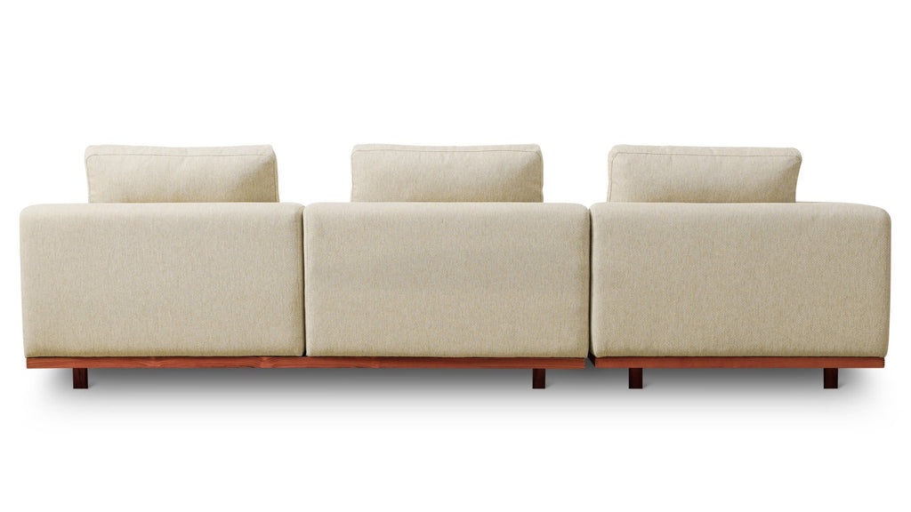 Canapé d'angle d'extérieur Sunny Days, orientation gauche, couleur sable