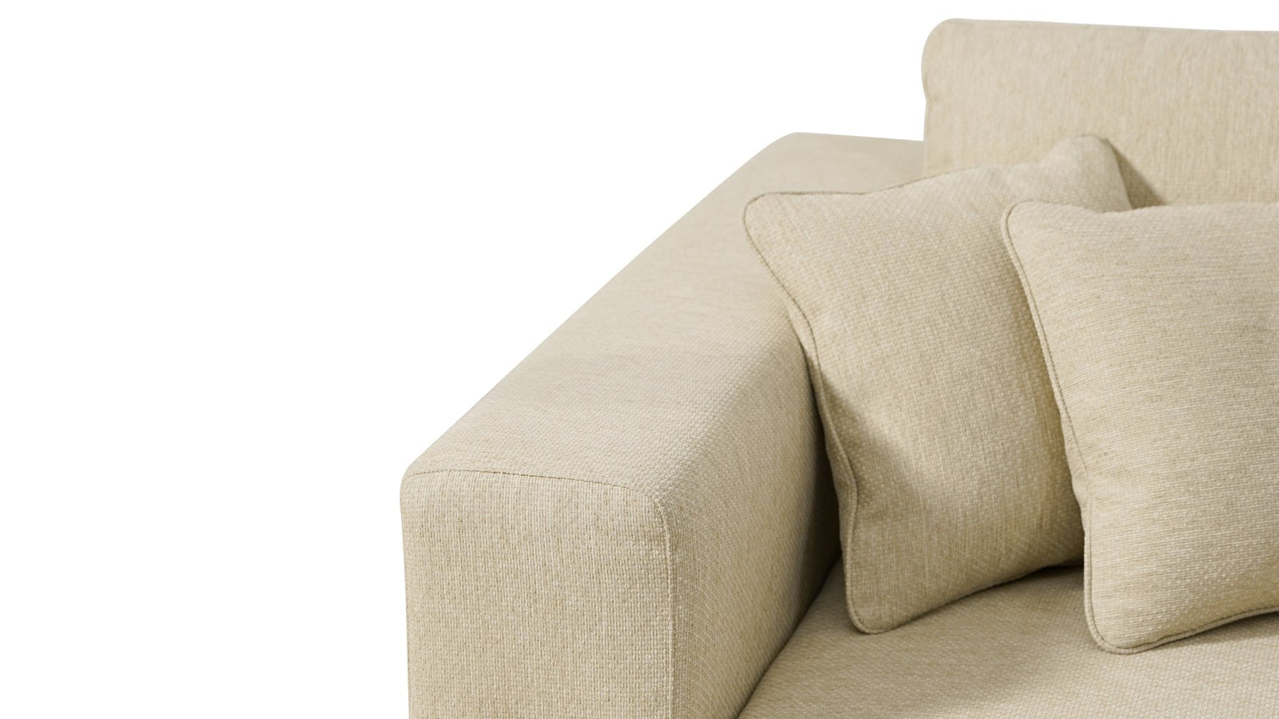 Canapé d'angle d'extérieur Sunny Days, orientation gauche, couleur sable