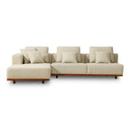 Canapé d'angle d'extérieur Sunny Days, orientation gauche, couleur sable