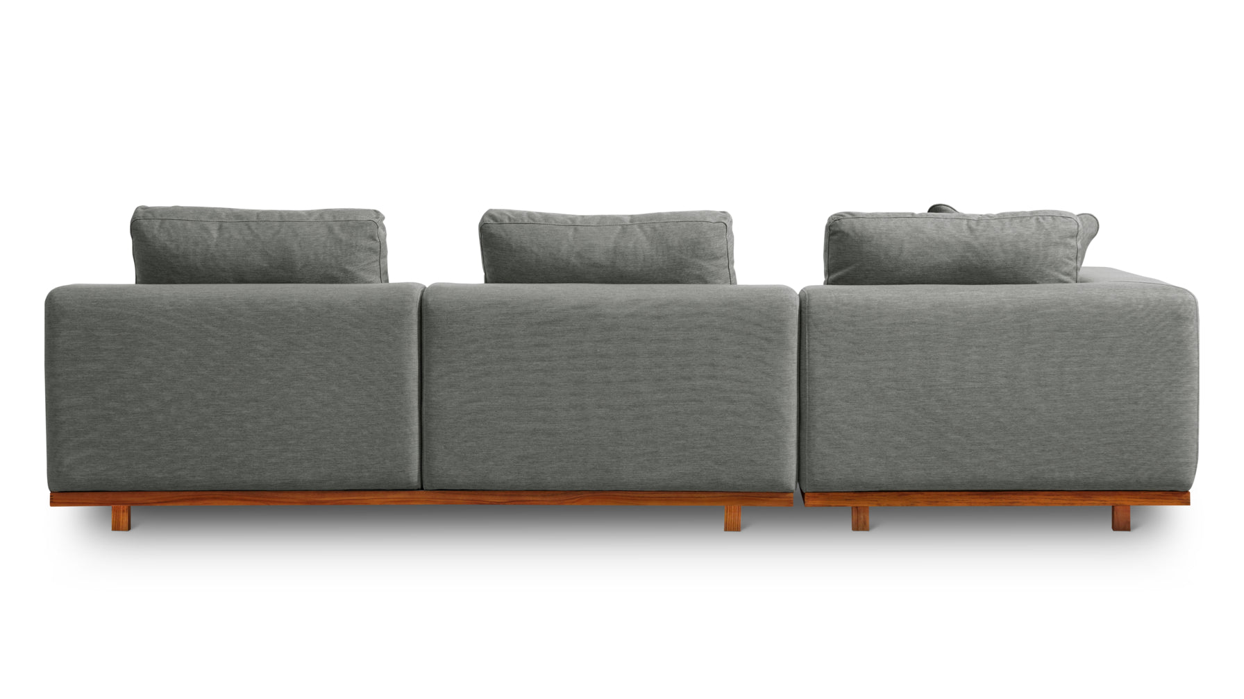 Canapé d'angle d'extérieur Sunny Days, orientation gauche, couleur poivre