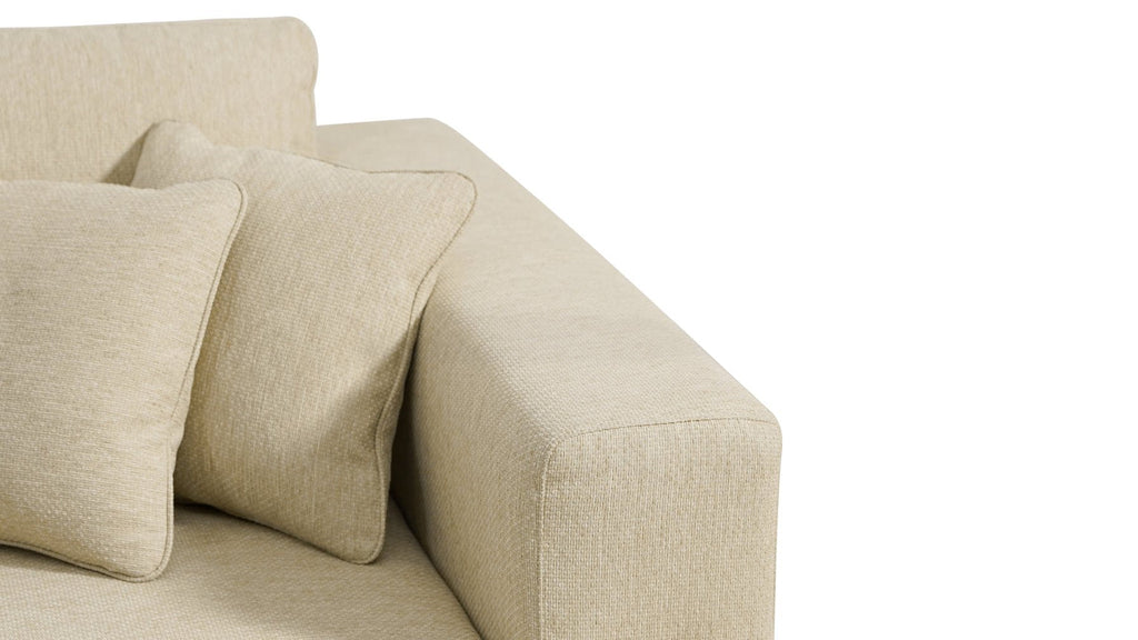 Canapé d'angle d'extérieur Sunny Days, orientation droite, couleur sable