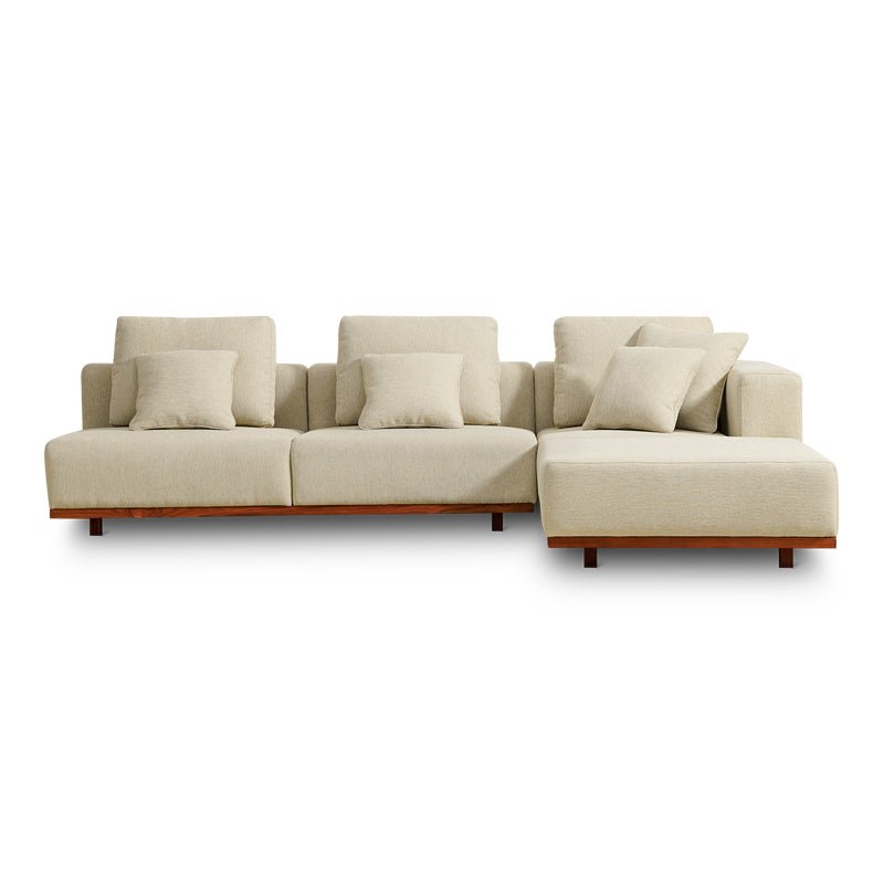 Canapé d'angle d'extérieur Sunny Days, orientation droite, couleur sable