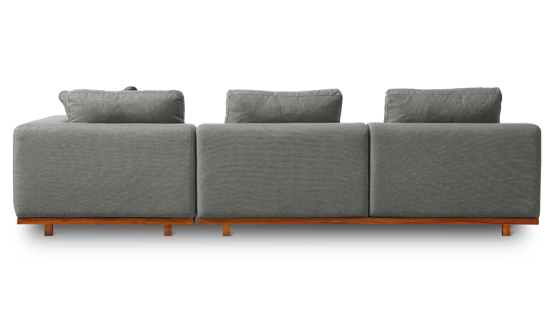 Canapé d'angle d'extérieur Sunny Days, orientation droite, couleur poivre