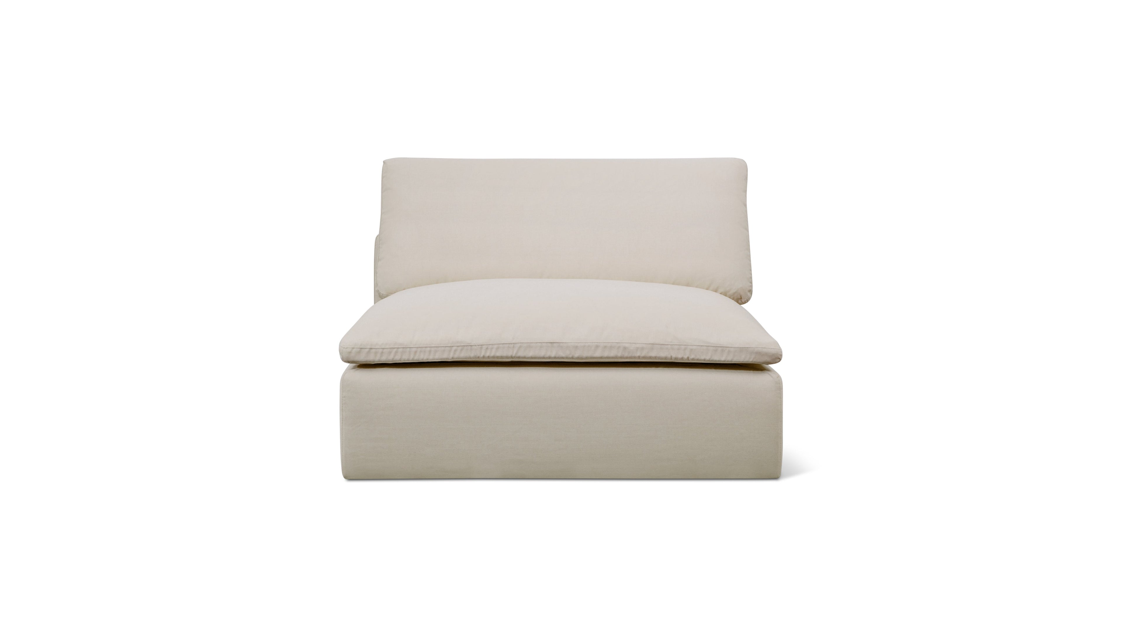 Fauteuil d'extérieur sans accoudoirs Movie Night™, grand modèle, ivoire