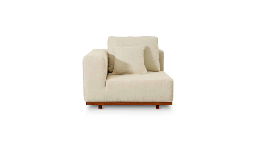 Fauteuil d'angle d'extérieur Sunny Days, couleur sable