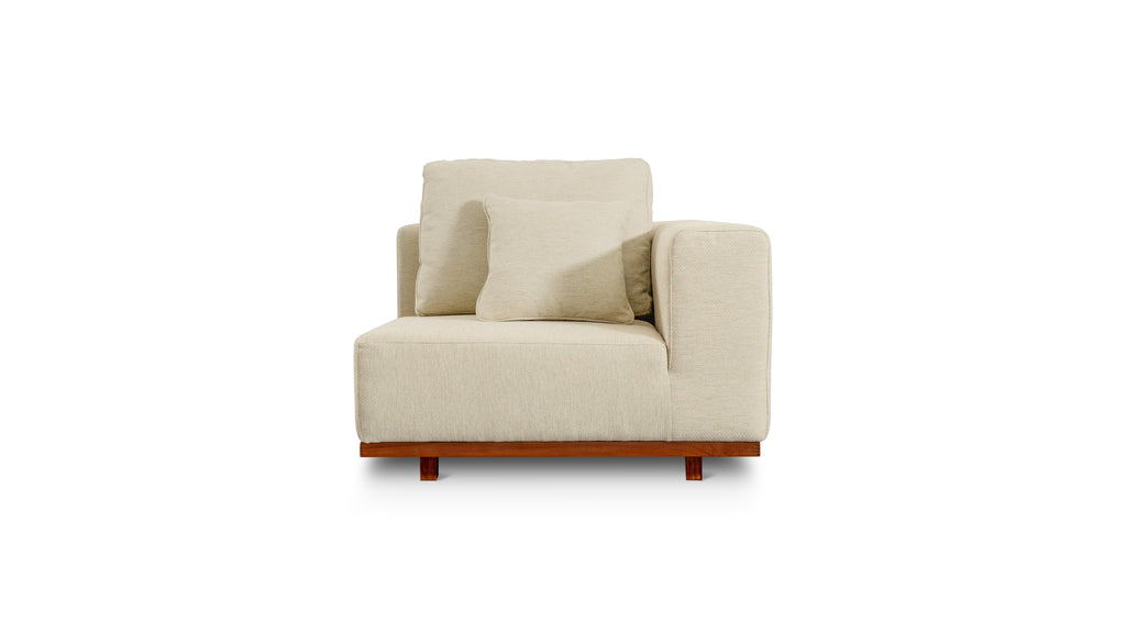 Fauteuil d'angle d'extérieur Sunny Days, couleur sable