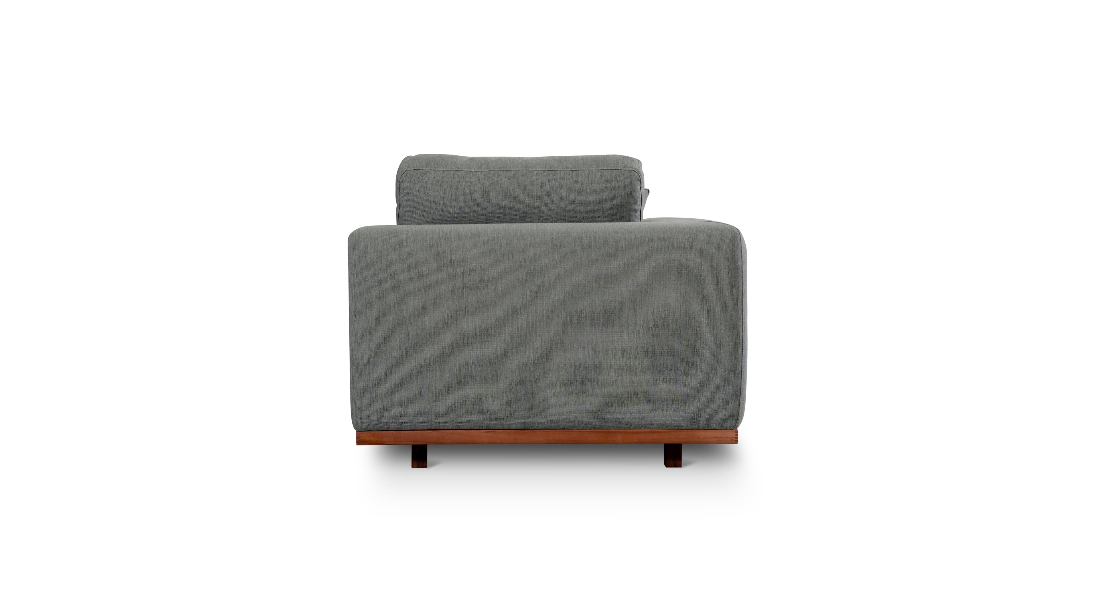 Fauteuil d'angle d'extérieur Sunny Days, couleur poivre