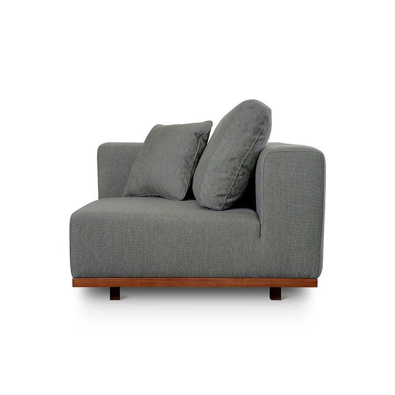 Fauteuil d'angle d'extérieur Sunny Days, couleur poivre