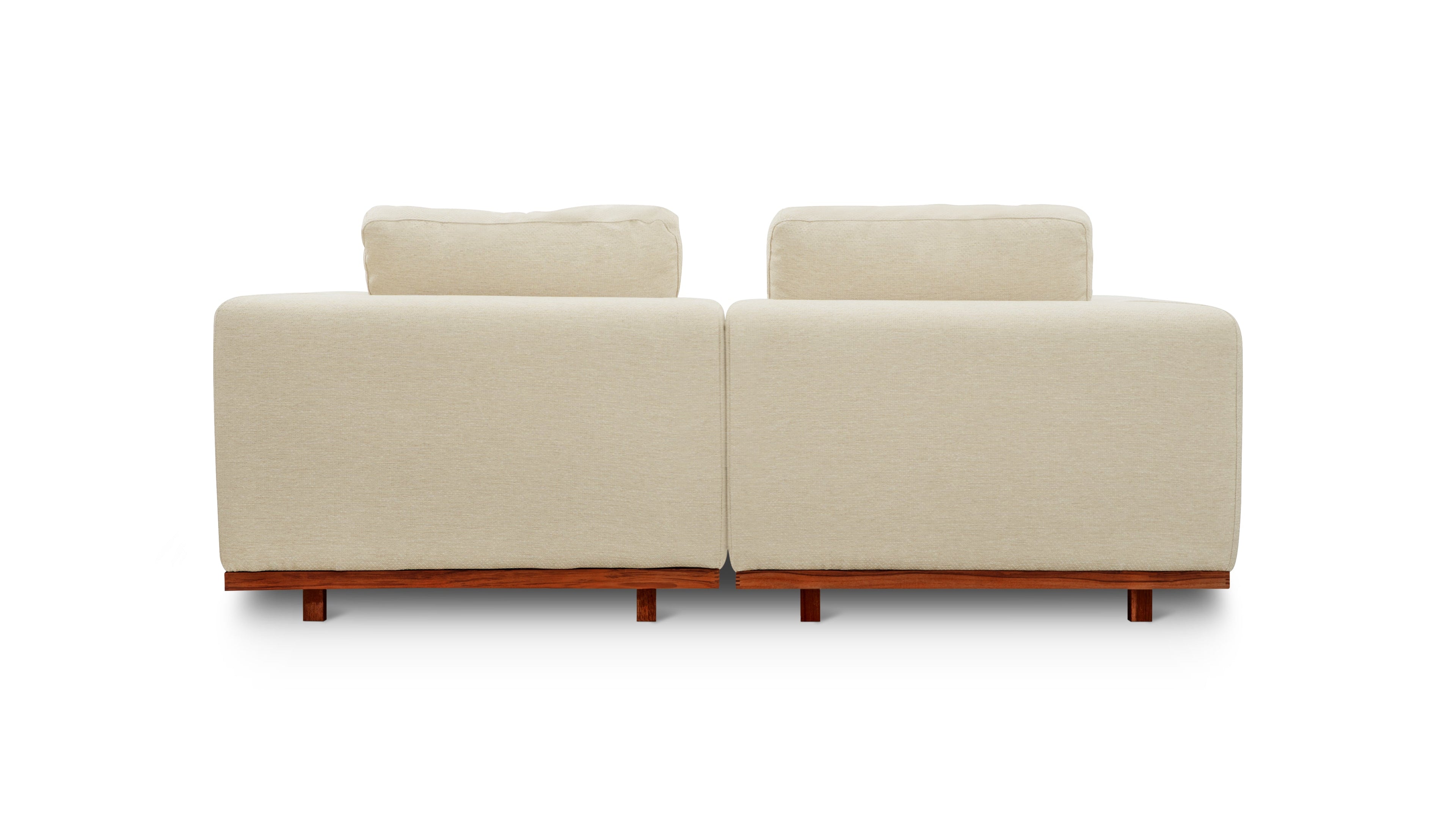 Canapé d'extérieur modulaire 2 pièces Sunny Days, couleur sable