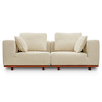 Canapé d'extérieur modulaire 2 pièces Sunny Days, couleur sable