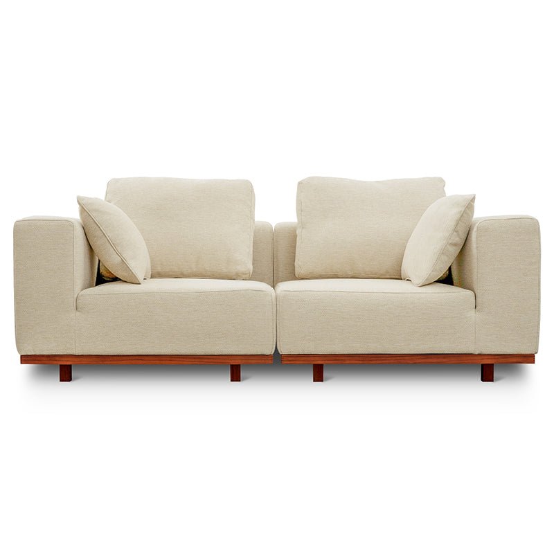 Canapé d'extérieur modulaire 2 pièces Sunny Days, couleur sable