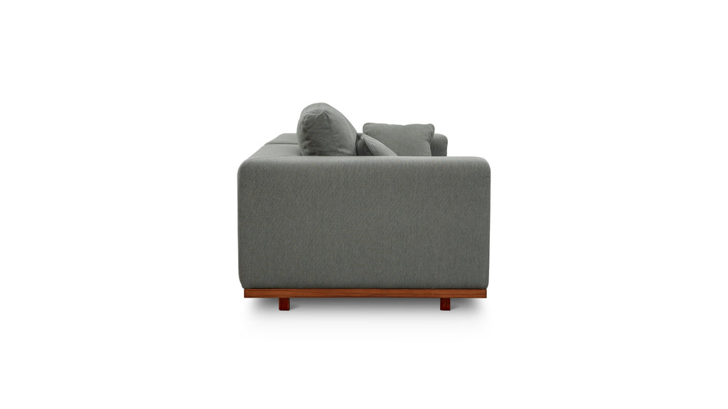 Canapé d'extérieur modulaire 2 pièces Sunny Days, couleur poivre