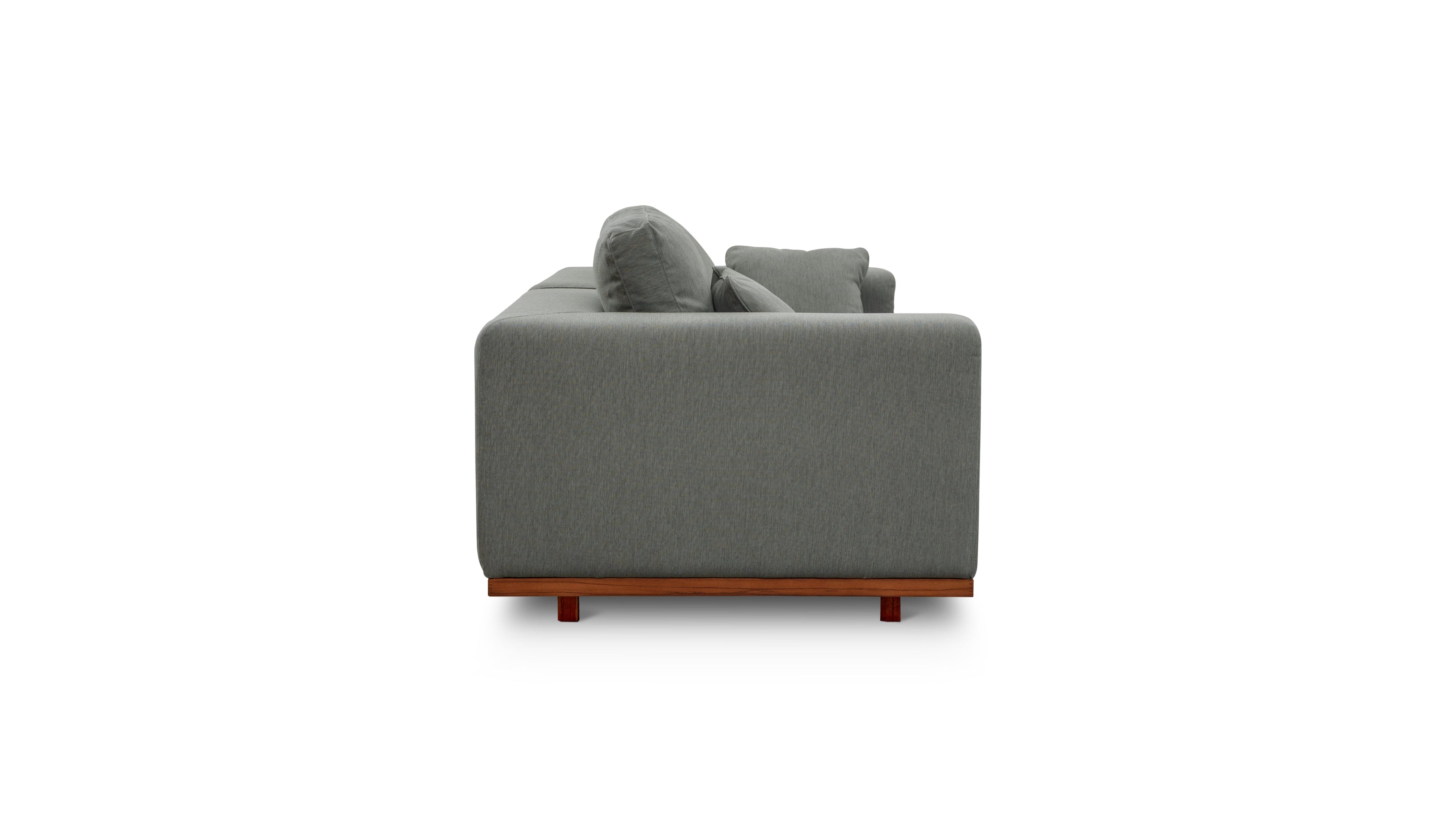 Canapé d'extérieur modulaire 2 pièces Sunny Days, couleur poivre