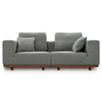 Canapé d'extérieur modulaire 2 pièces Sunny Days, couleur poivre