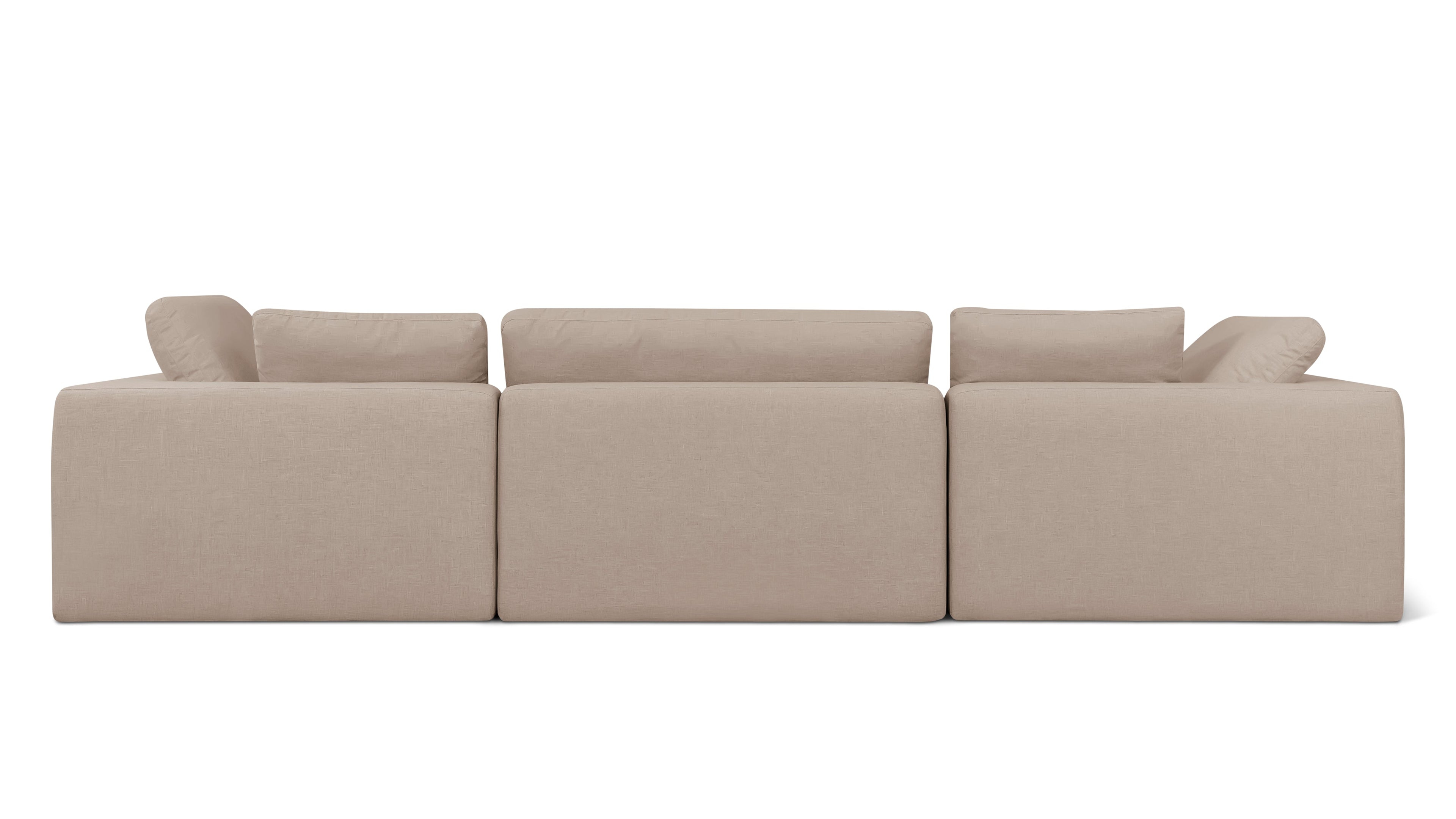 Canapé d'angle modulaire 4 pièces Movie Night™ pour extérieur, grand modèle, désert