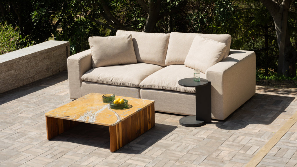 Canapé d'extérieur modulaire 2 pièces Movie Night™, standard, ivoire