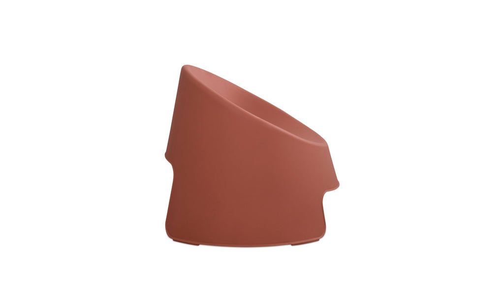 Ensemble de quatre chaises longues d'extérieur Inner Circle couleur cannelle