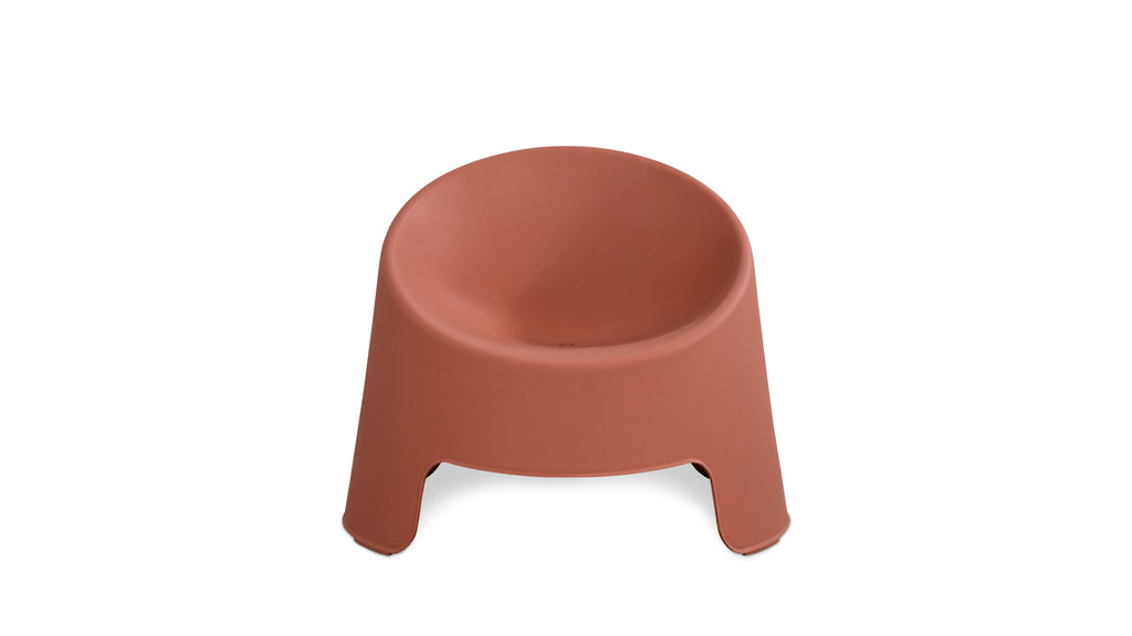 Ensemble de quatre chaises longues d'extérieur Inner Circle couleur cannelle