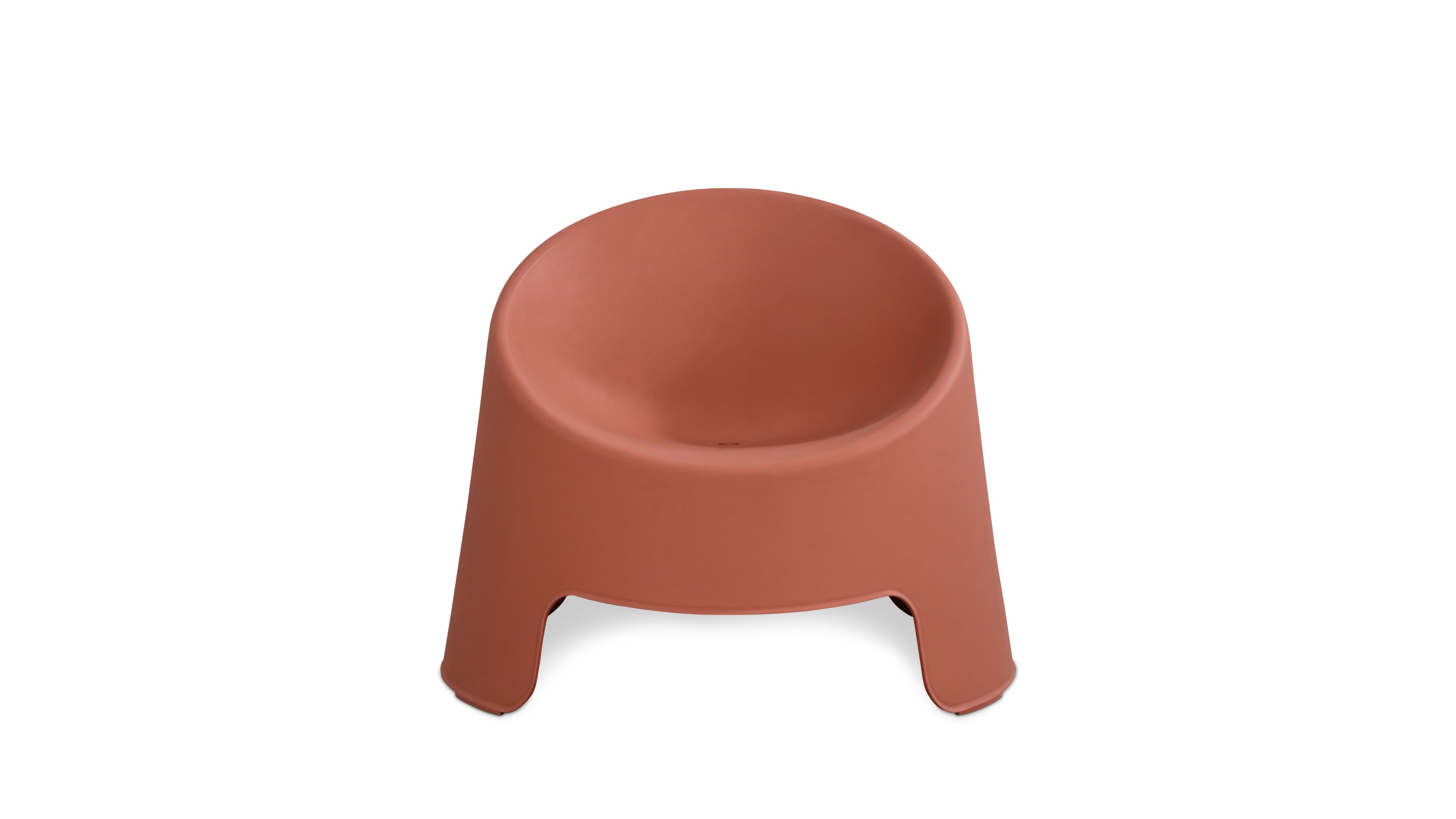 Ensemble de quatre chaises longues d'extérieur Inner Circle couleur cannelle