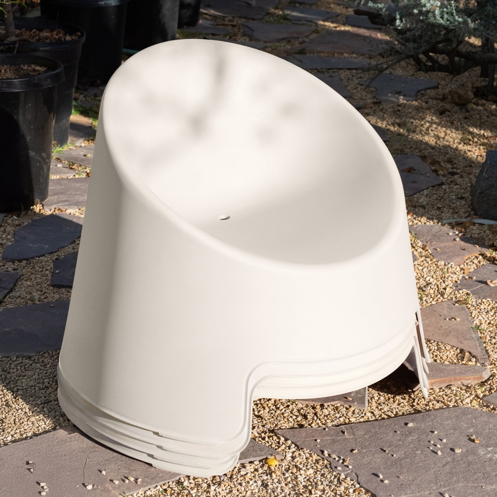 Ensemble de quatre chaises longues d'extérieur Inner Circle Moon