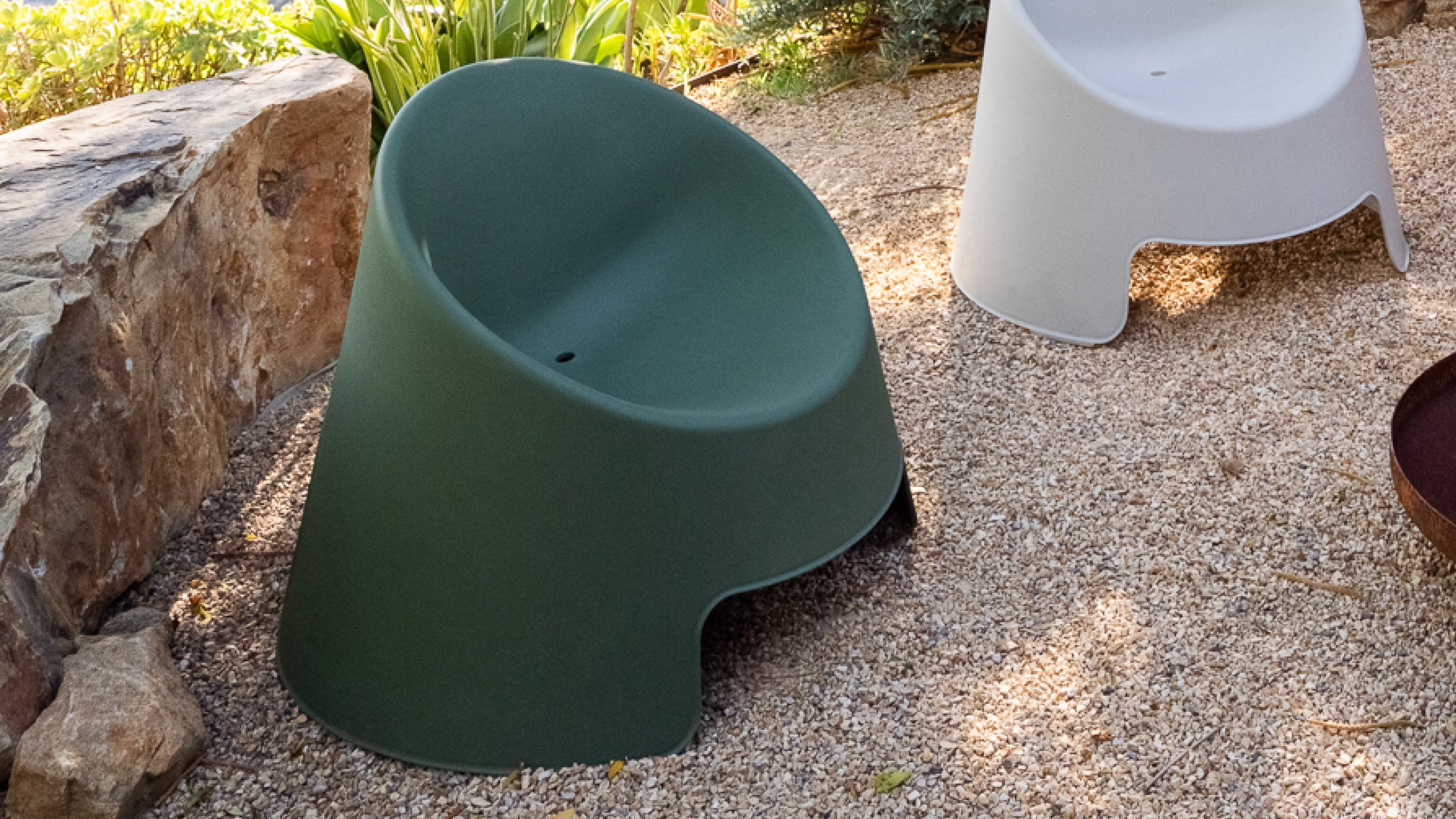 Ensemble de quatre chaises longues d'extérieur Inner Circle Fern