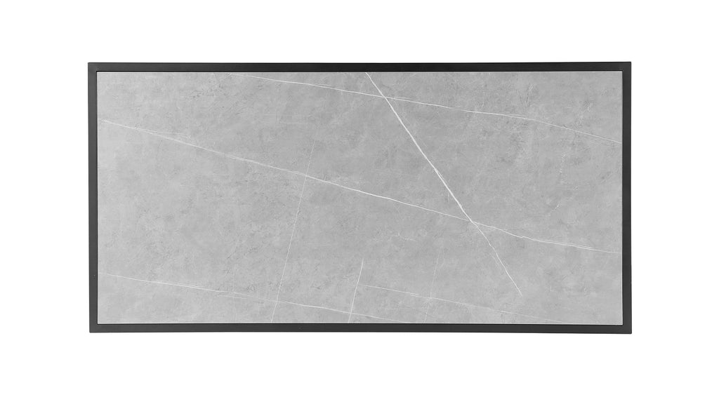 Table de repas extérieure pour dîner, 4 à 6 couverts, brouillard