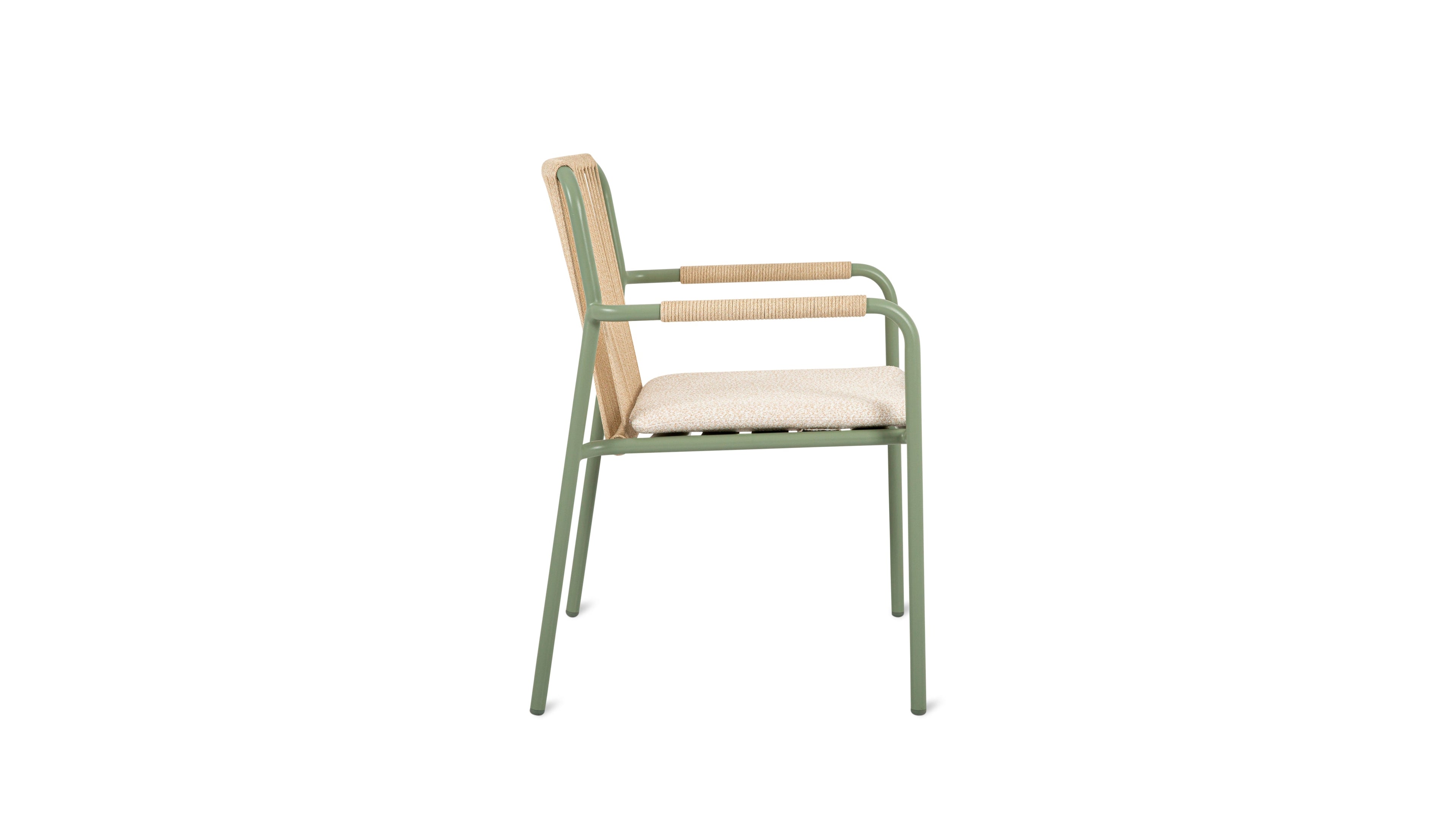 Chaises de salle à manger d'extérieur On Deck (lot de deux), sauge