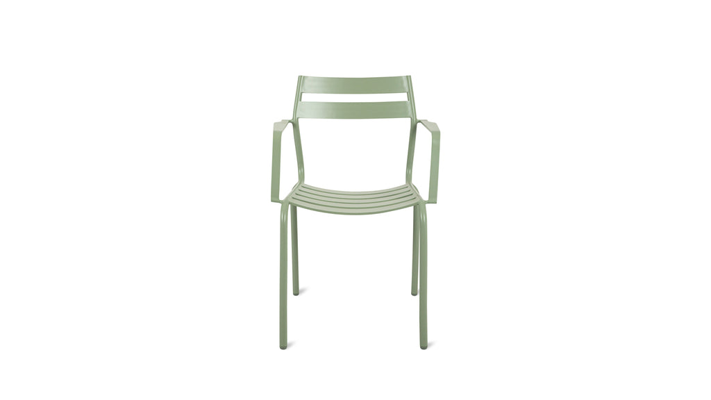 Chaises de jardin pour repas d'extérieur (lot de deux), sauge