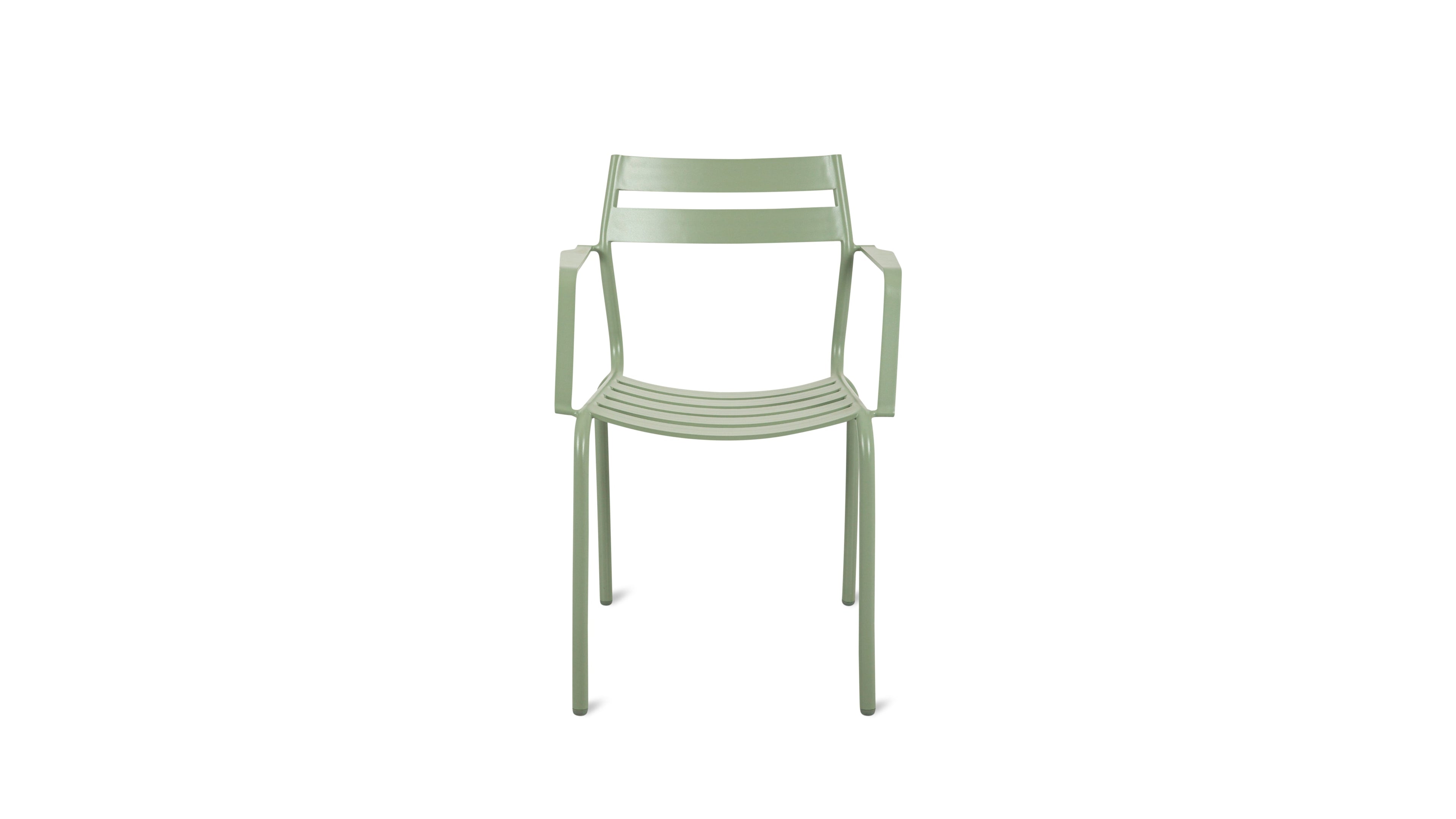 Chaises de jardin pour repas d'extérieur (lot de deux), sauge