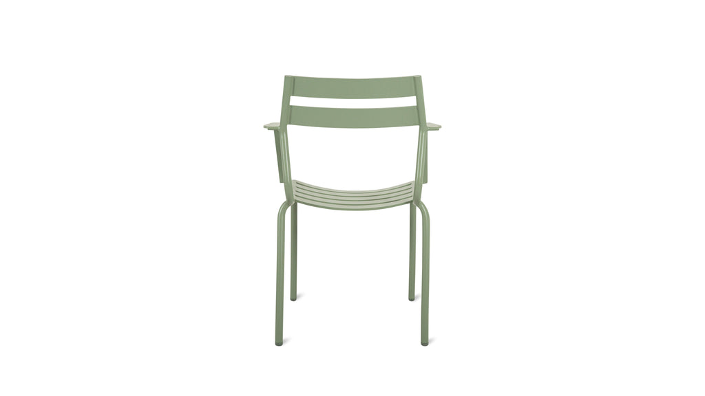 Chaises de jardin pour repas d'extérieur (lot de deux), sauge