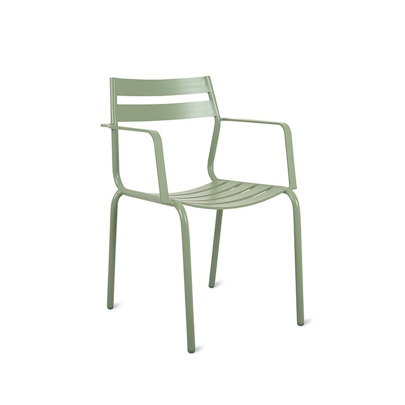 Chaises de jardin pour repas d'extérieur (lot de deux), sauge
