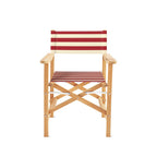 Fauteuil d'extérieur Take Five, rayures écarlates