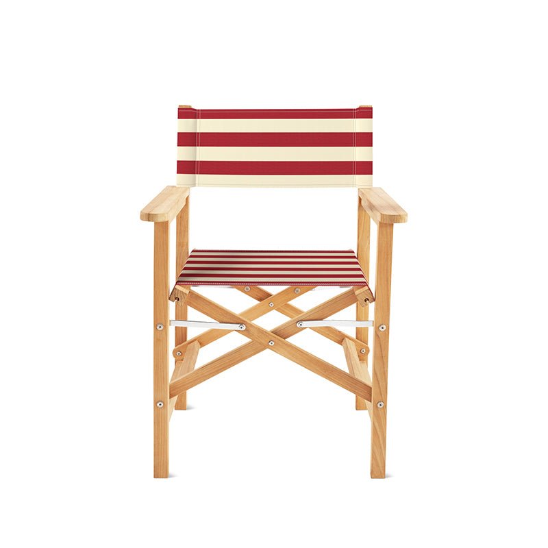 Fauteuil d'extérieur Take Five, rayures écarlates