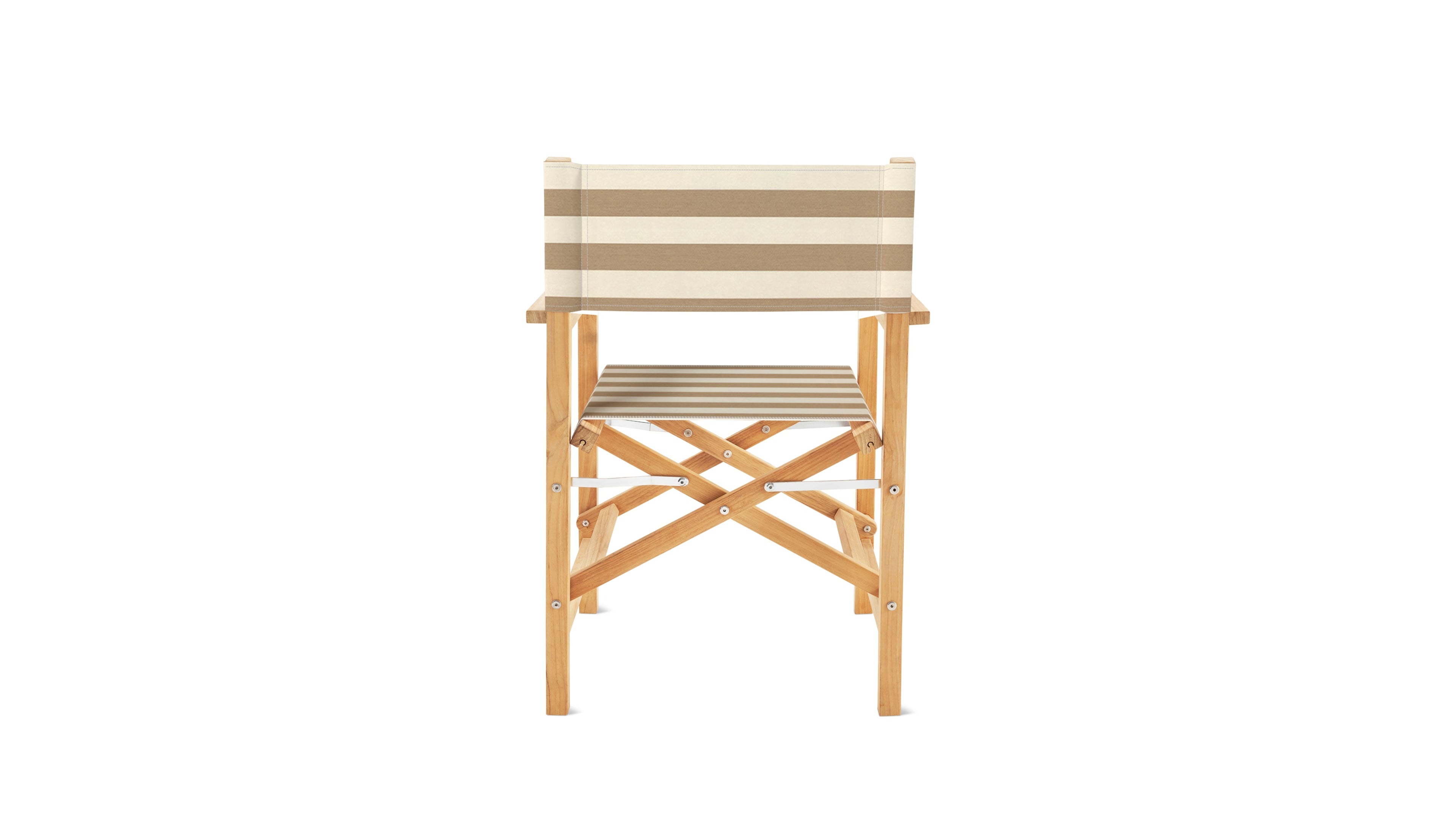 Fauteuil d'extérieur Take Five, rayures beiges