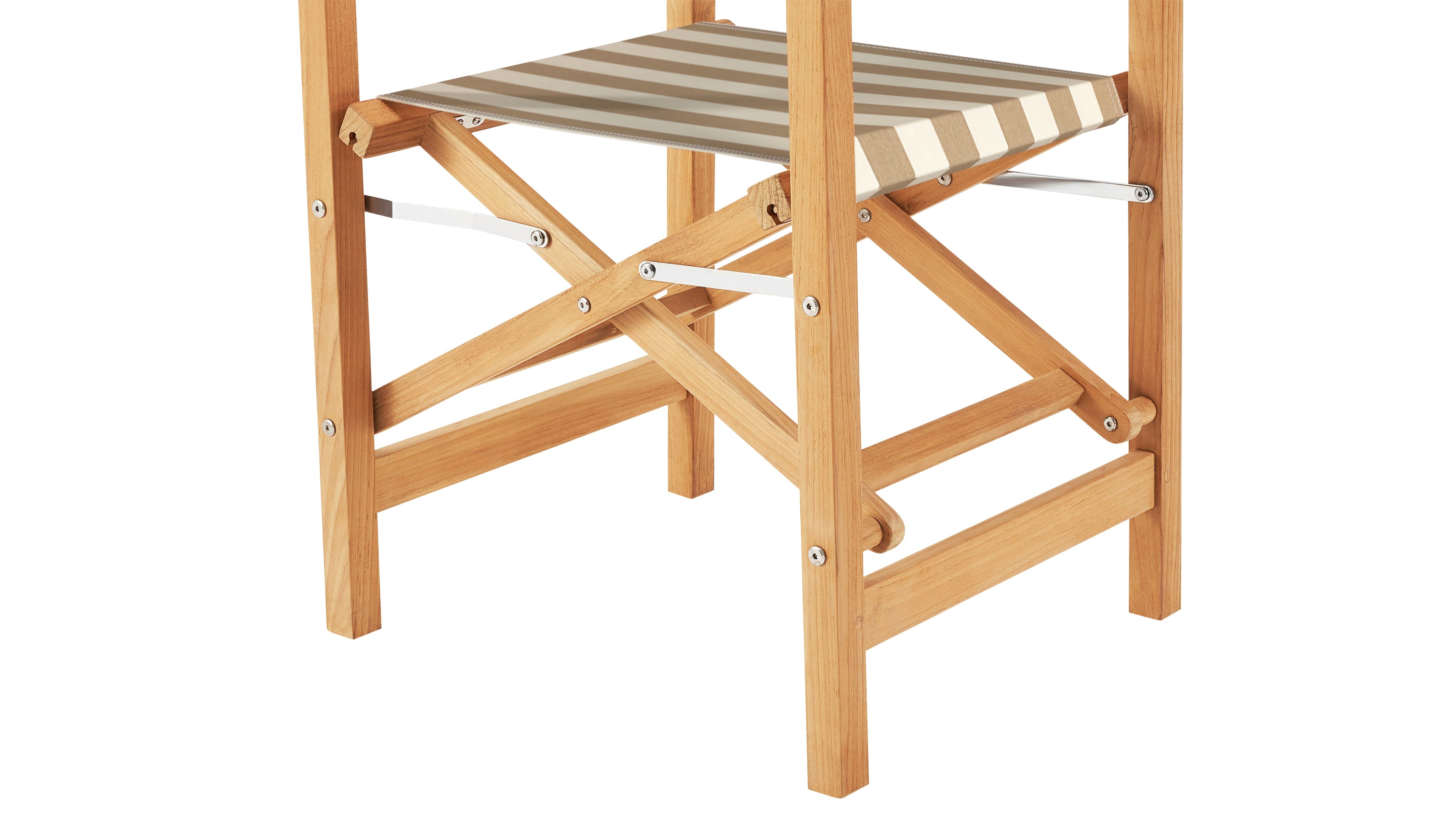 Fauteuil d'extérieur Take Five, rayures beiges