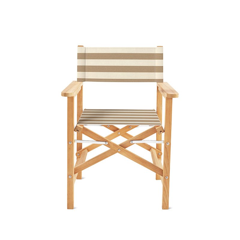 Fauteuil d'extérieur Take Five, rayures beiges