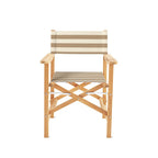 Fauteuil d'extérieur Take Five, rayures beiges