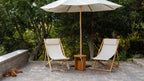 Fauteuil de jardin Settle In, grand modèle, rayures beiges