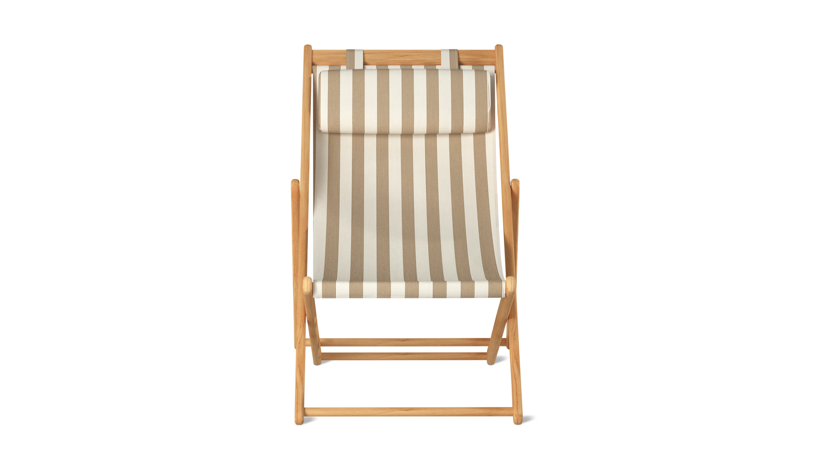 Fauteuil de jardin Settle In, grand modèle, rayures beiges