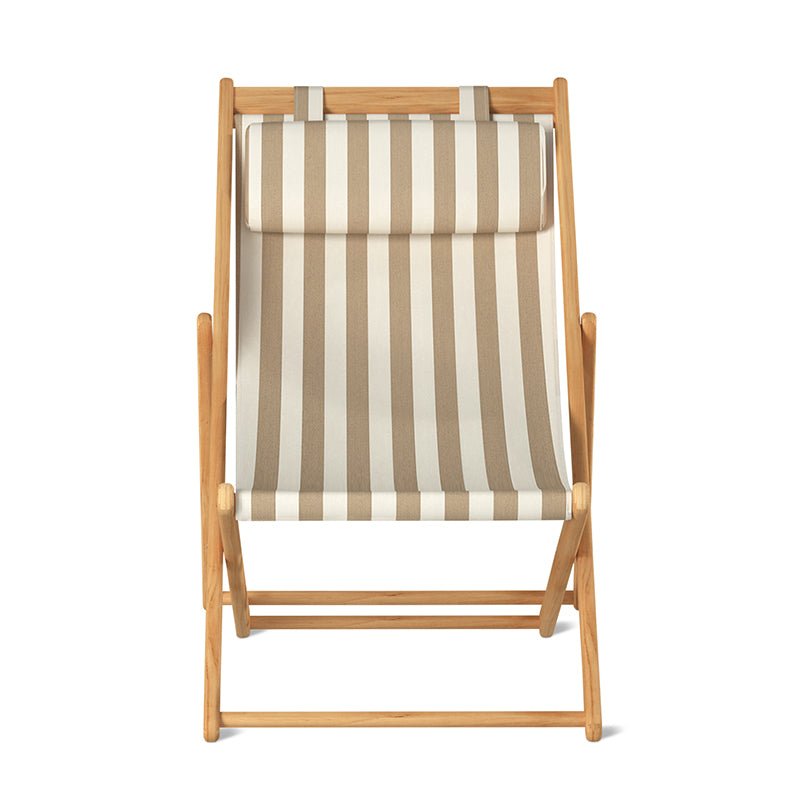 Fauteuil de jardin Settle In, grand modèle, rayures beiges