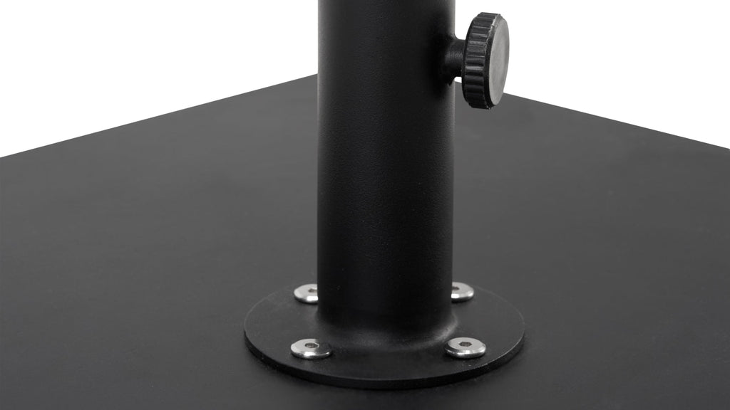 Pied de parasol Capri Outdoor, acier gris