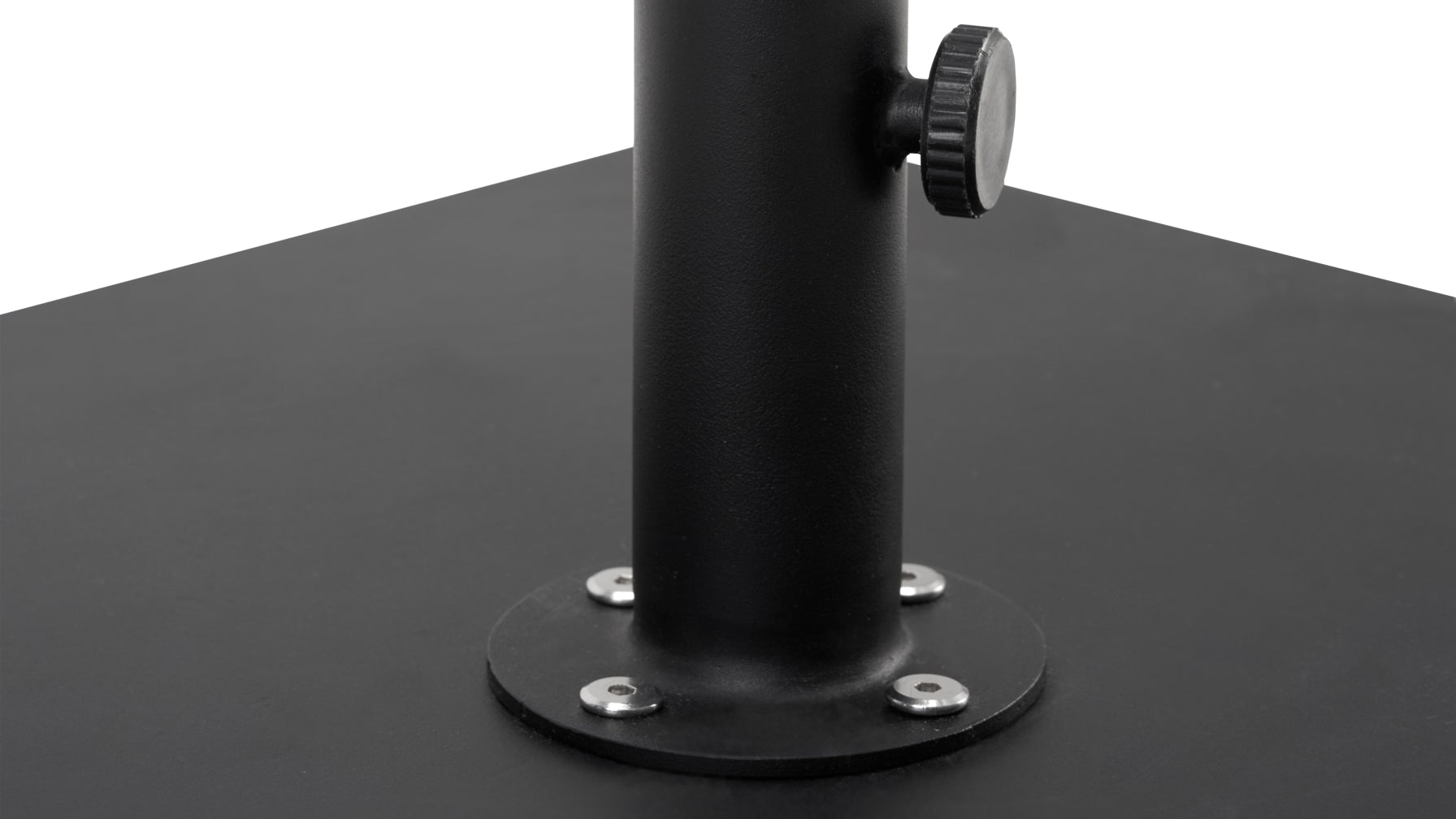 Pied de parasol Capri Outdoor, acier gris