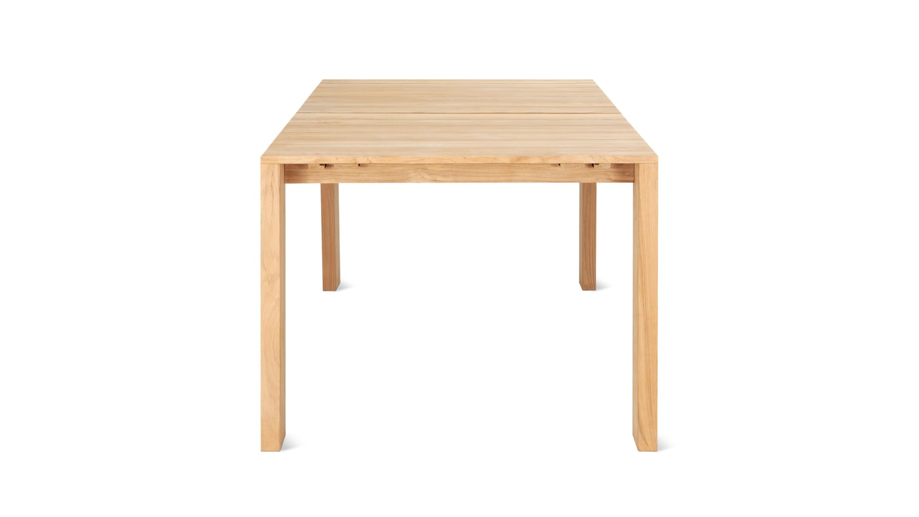 Table de salle à manger extensible d'extérieur Make Room, 6 à 10 couverts, en teck