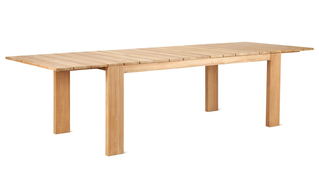 Table de salle à manger extensible d'extérieur Make Room, 6 à 10 couverts, en teck